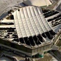 USA: Ruined roof of Silverdome apparently is a good thing