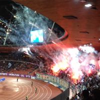 Zurich: Pyrotechnics tested by fans and security officials