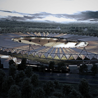 New design: Stadion Falubazu under cover