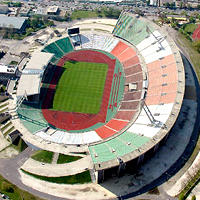 General view of Ulloi Uti Stadium, home of Ferencvarosi TC