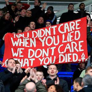 Thatcher banner at Reading