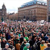 Glasgow: Thousands of supporters against criminalisation