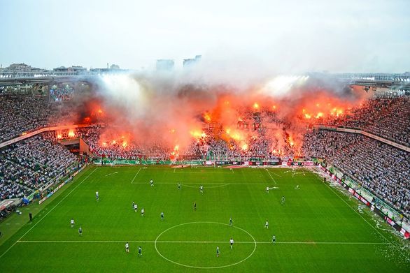 Legia's tifo