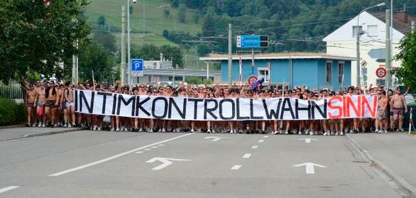 FC Basel protest