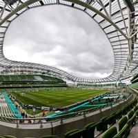 Dublin: Aviva Stadium still in the red