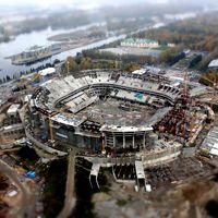 Saint Petersburg: Zenit Arena 45% done