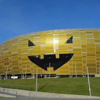 Poland: Stadium in Gdansk disguised as world’s largest Halloween pumpkin