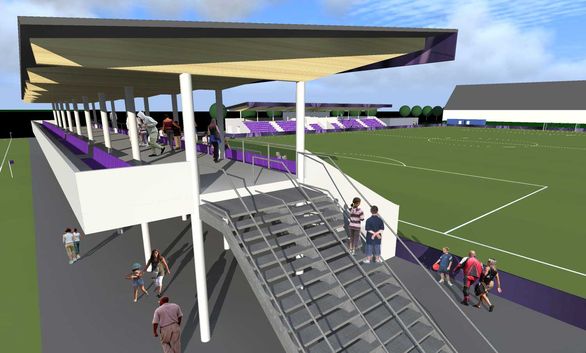 Austria Salzburg's new stand