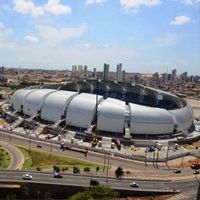 Brazil: Hasty opening in Natal with protesters in the background