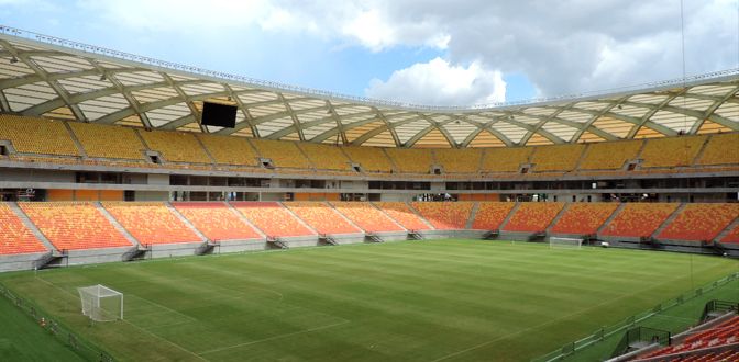 Arena Amazônia in Manaus .Capacity 46000 : Design-wise, the