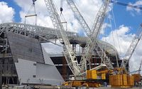 Sao Paulo: Last roof truss mounted, progress at 98%