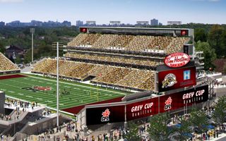 Hamilton: Tim Hortons Field six weeks late