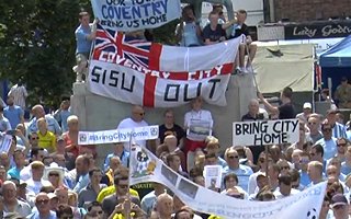 Coventry: Thousands demand Coventry City’s return to Ricoh