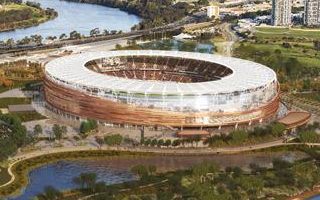 Perth: Construction of the 60,000-seater underway