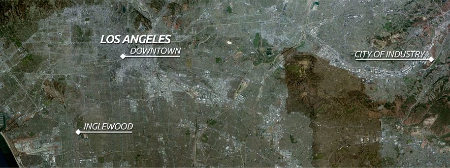 Los Angeles Stadium - map