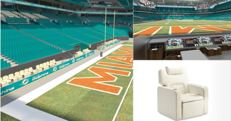 Miami: Living room experience inside the stadium –