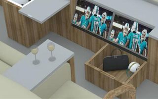 Miami: Living room experience inside the stadium