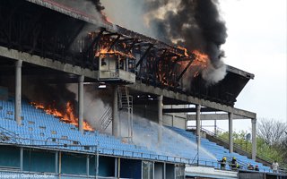 Belgrade: Rad stadium damaged by fire