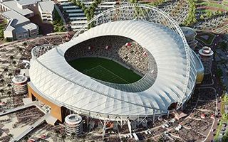 New construction: Qatar’s first stadium will be ready 6 years before the World Cup