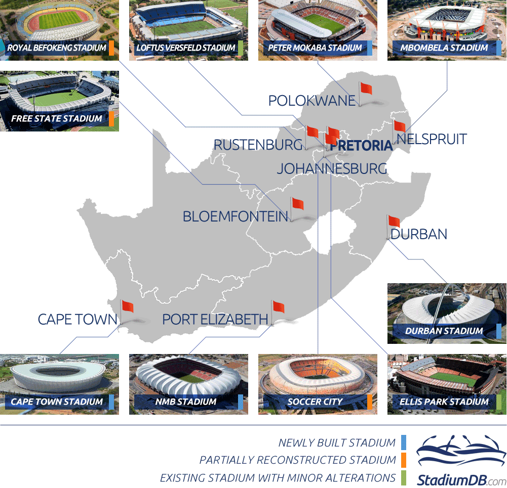 Top Trumps Soccer Stadiums Card Game South Africa 2010 FIFA World