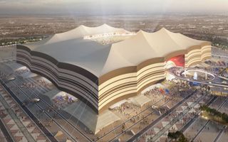 Qatar 2022: Giant tent gets whiter