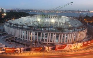 Istanbul: Roof rests proudly above Vodafone Arena