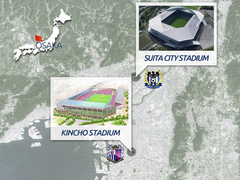 Osaka stadiums