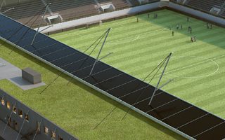 Switzerland: Small stadium, but a large solar plant