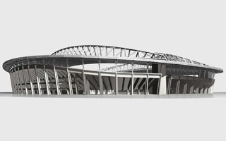 New design: The grand football stadium of Alger