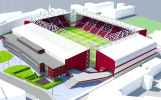 New design: Hearts reveal their last grandstand