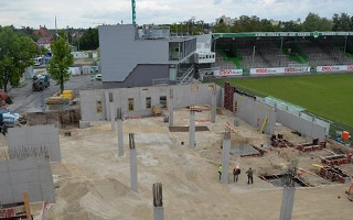 New construction: See the new grandstand in Fürth grow