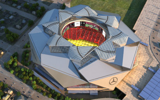 Does Charlotte need a new football stadium like Atlanta's Merdedes Benz  Stadium to be a winning city?