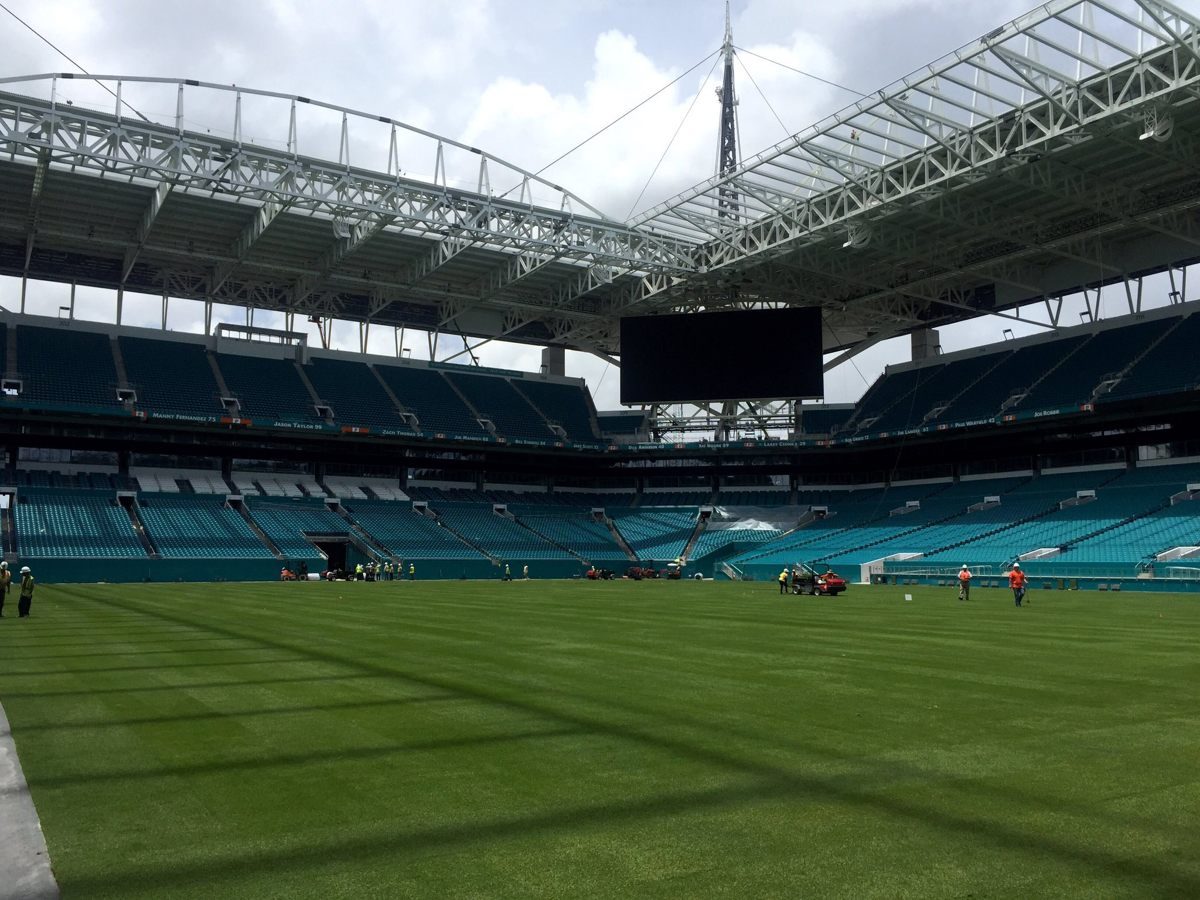 Miami Dolphins intro at Hard Rock Stadium 