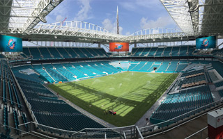 N deck roof deck enables striking new look for Miami Dolphins stadium