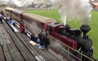 New stadium: Yes, trains run between players and fans