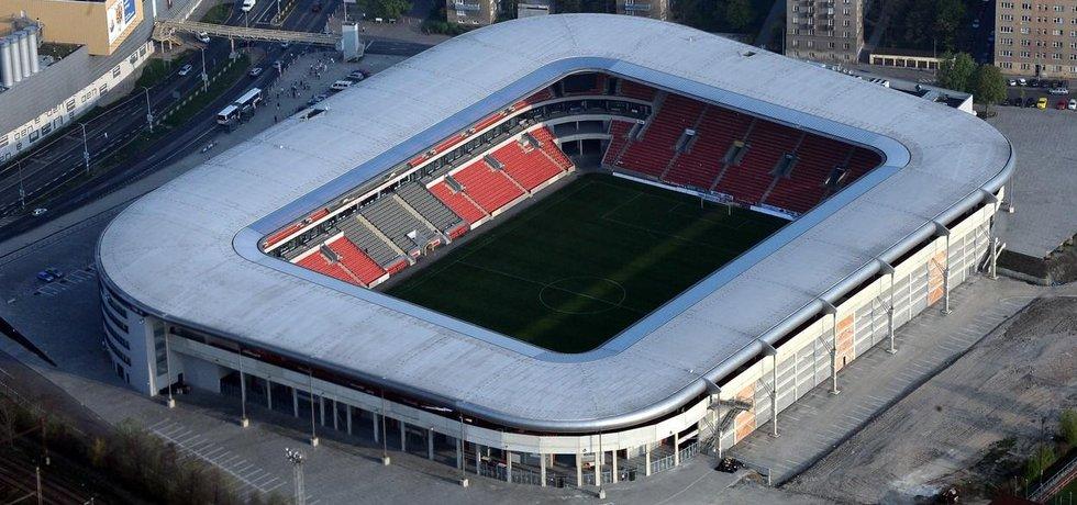 Visão Panorâmica De Eden Arena Em Praga, República Checa Foto