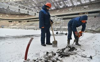 Moscow: Work on time despite arctic weather