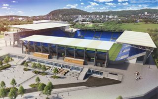 Oslo: Vålerenga show their new supporter plaza