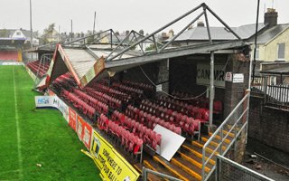 Ireland: Hurricane tears roof at Turners Cross 