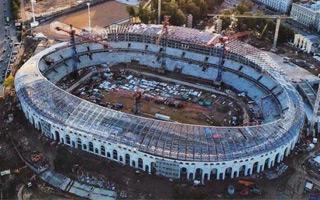 Belarus: Minsk national stadium significantly behind schedule