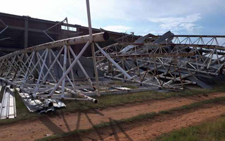 South Africa: Entire roof blown off by wind