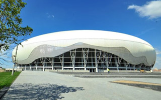 New stadium: Ion Oblemenco is now an egg