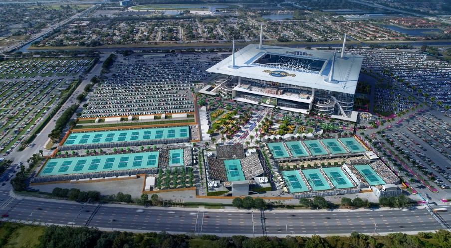 Miami: Hard Rock Stadium #39 s tennis conversion begins StadiumDB com