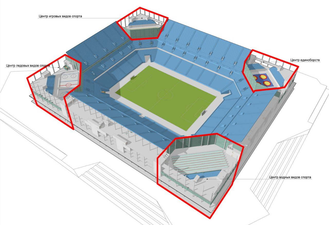 Стадион калининград схема секторов