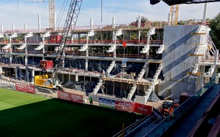 Belgium: Topping out, express works in Mechelen