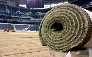London: Turf rolled out at Tottenham