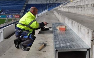 Germany: Seats removed, stablisation of Magdeburg's north stand ongoing