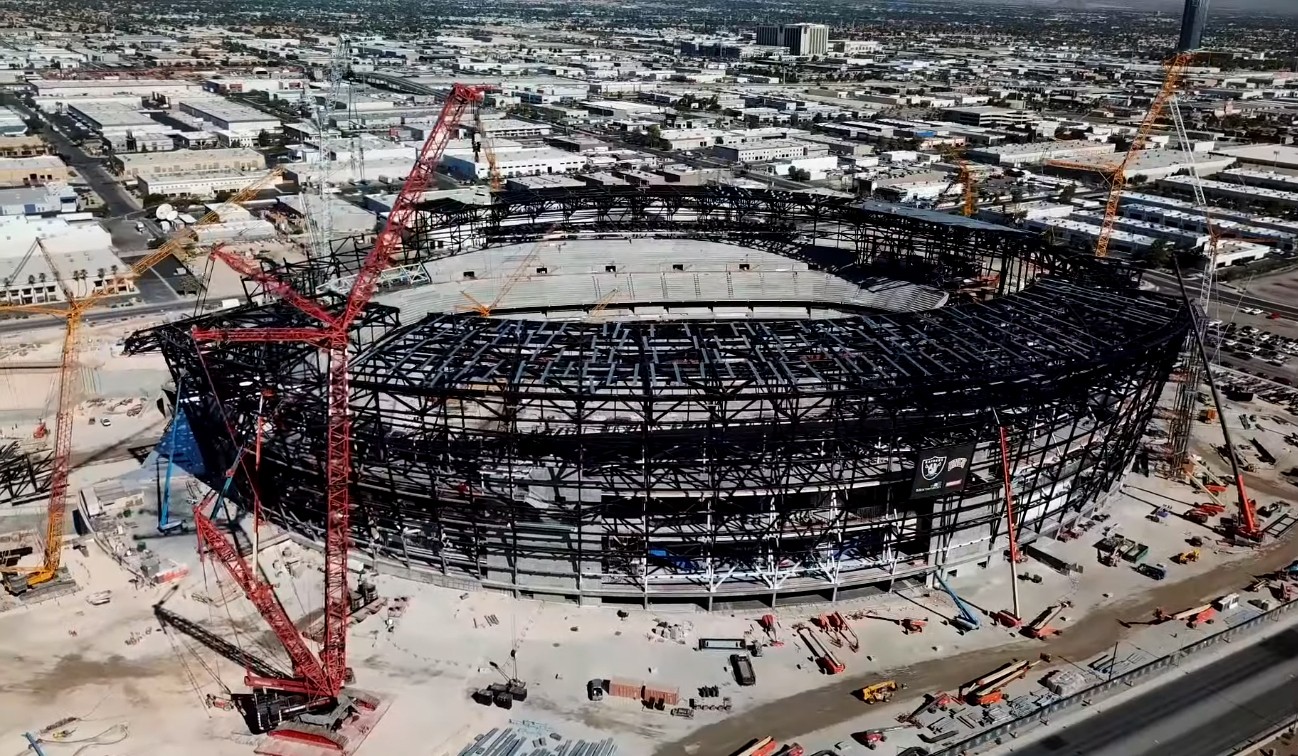 Raiders Release Eighth Allegiant Stadium Construction Video Report -  LVSportsBiz