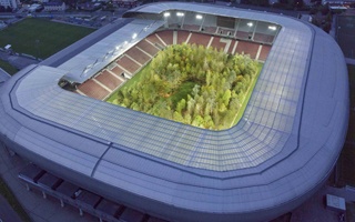 Austria: Forest replaced field, football left outside