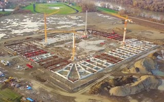 Croatia: Osijek stadium rising from the ground